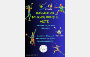 Tournoi double mixte Venoy
