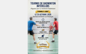 Tournoi en double libre à Brienon