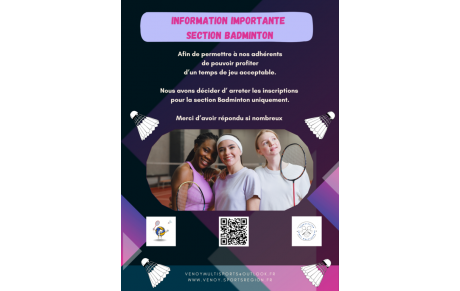 Information importante