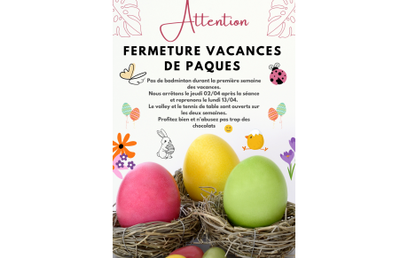 Vacances de Pâques